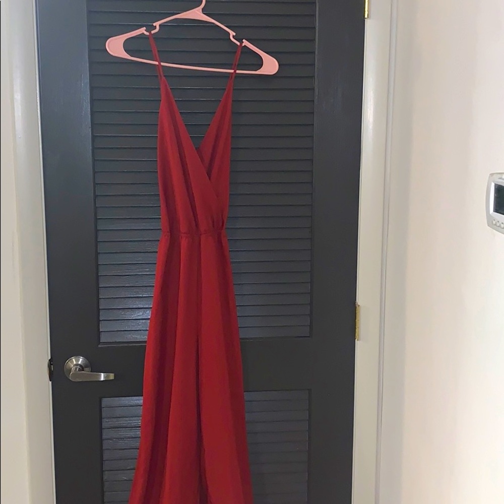 Spaghetti strap Flare dressy romper!